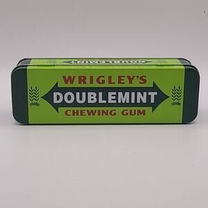 Collectable Wrigley's Doublemint Chewing Gum Tin 4.8 oz - TIN ONLY